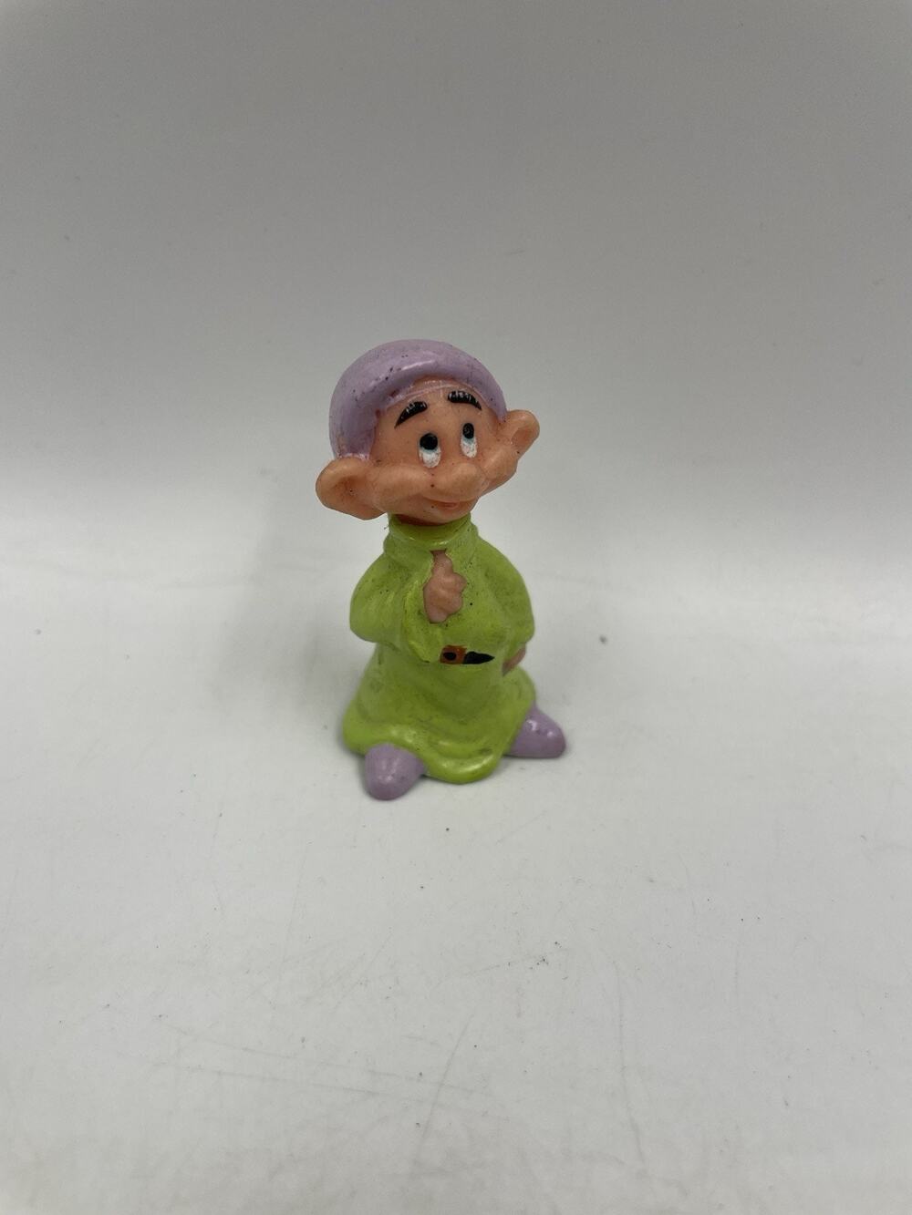 Vintage Dopey Action Figure Disney Pvc Toy Snow White Seven Dwarfs 1.75